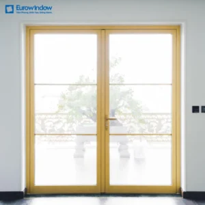 CỬA ĐI NHÔM 2 CÁNH MỞ QUAY NGOÀI